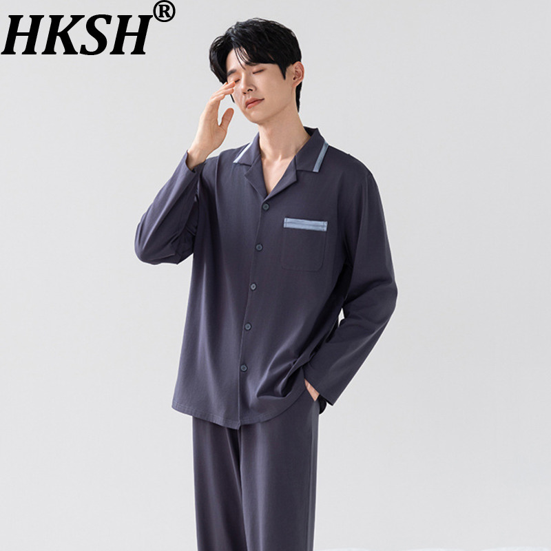 Men'S Winter Fashion - Ensemble chemise et pantalon longs en