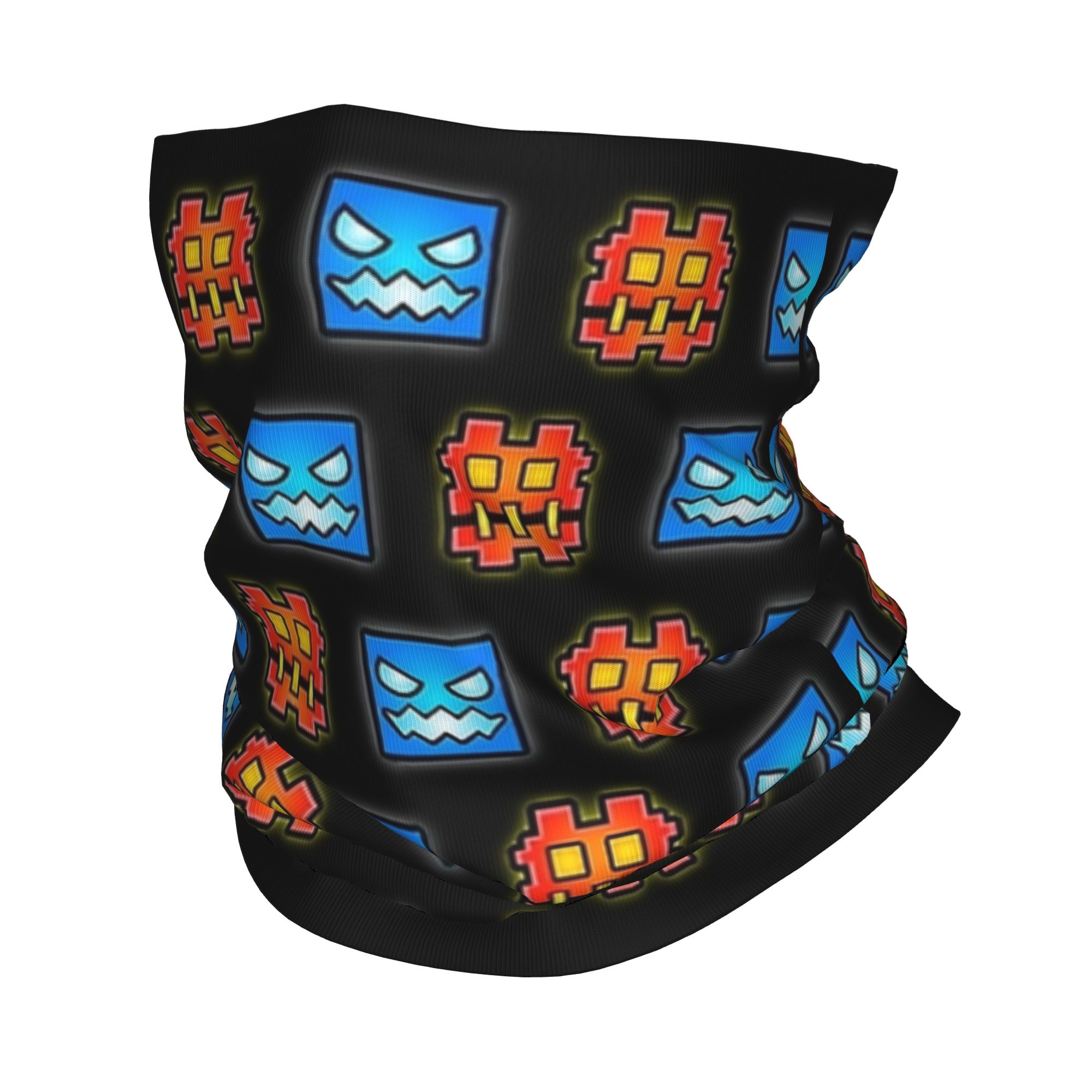 Men'S Fashion App - Cache-cou Bandana Geometric Dash pour jeux