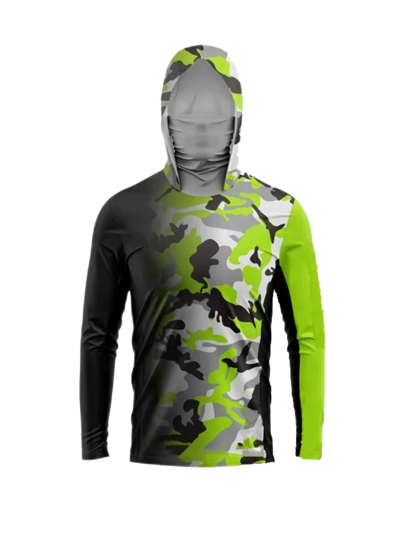 Military Shirt Men - T-shirt à manches longues à capuche