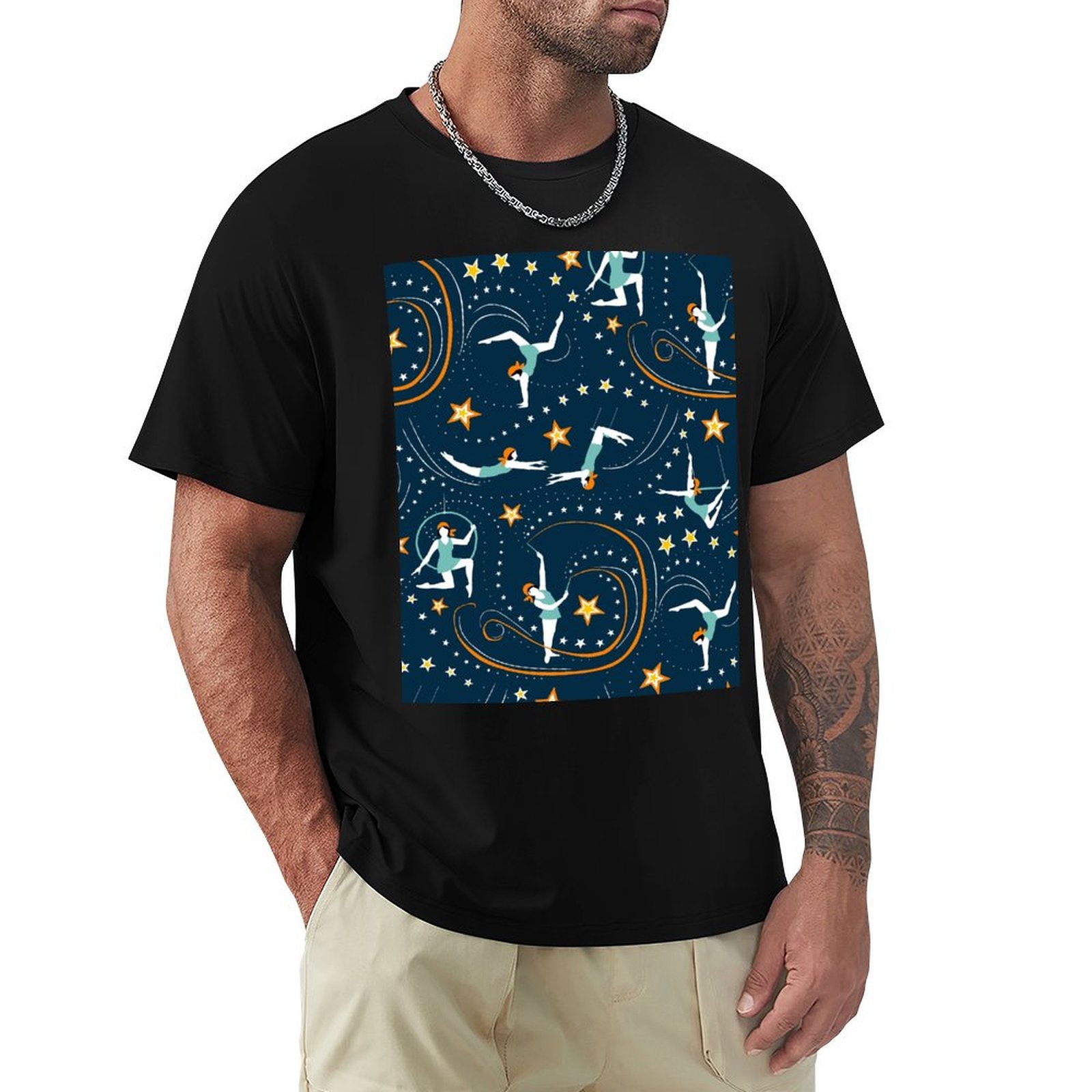 Mens Fashion In The 1920S - T-shirt décontracté à manches courtes, motif