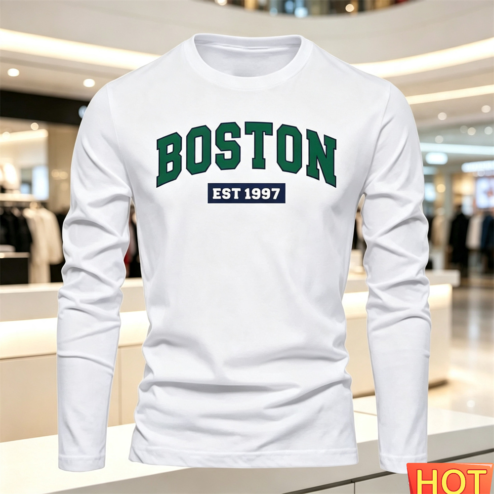 Mens Fashion Ideas - T-shirt à manches longues pour hommes,