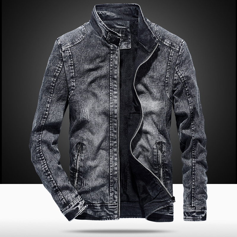 Mens Fashion Denim Jacket - Vestes en jean décontractées et tendance
