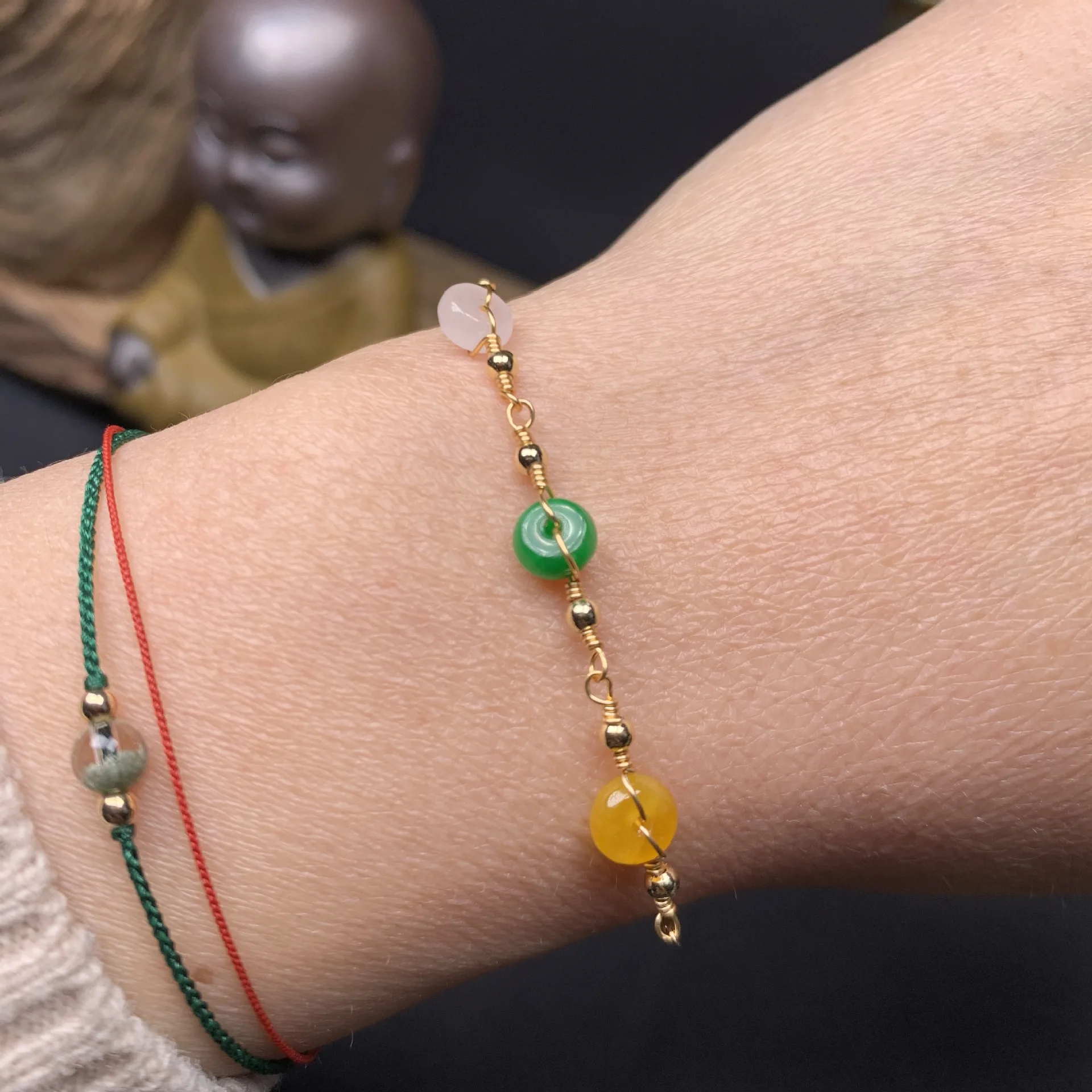 Men'S Fashion Jewelry Bracelets - Bracelets en Jade pour femmes, breloques