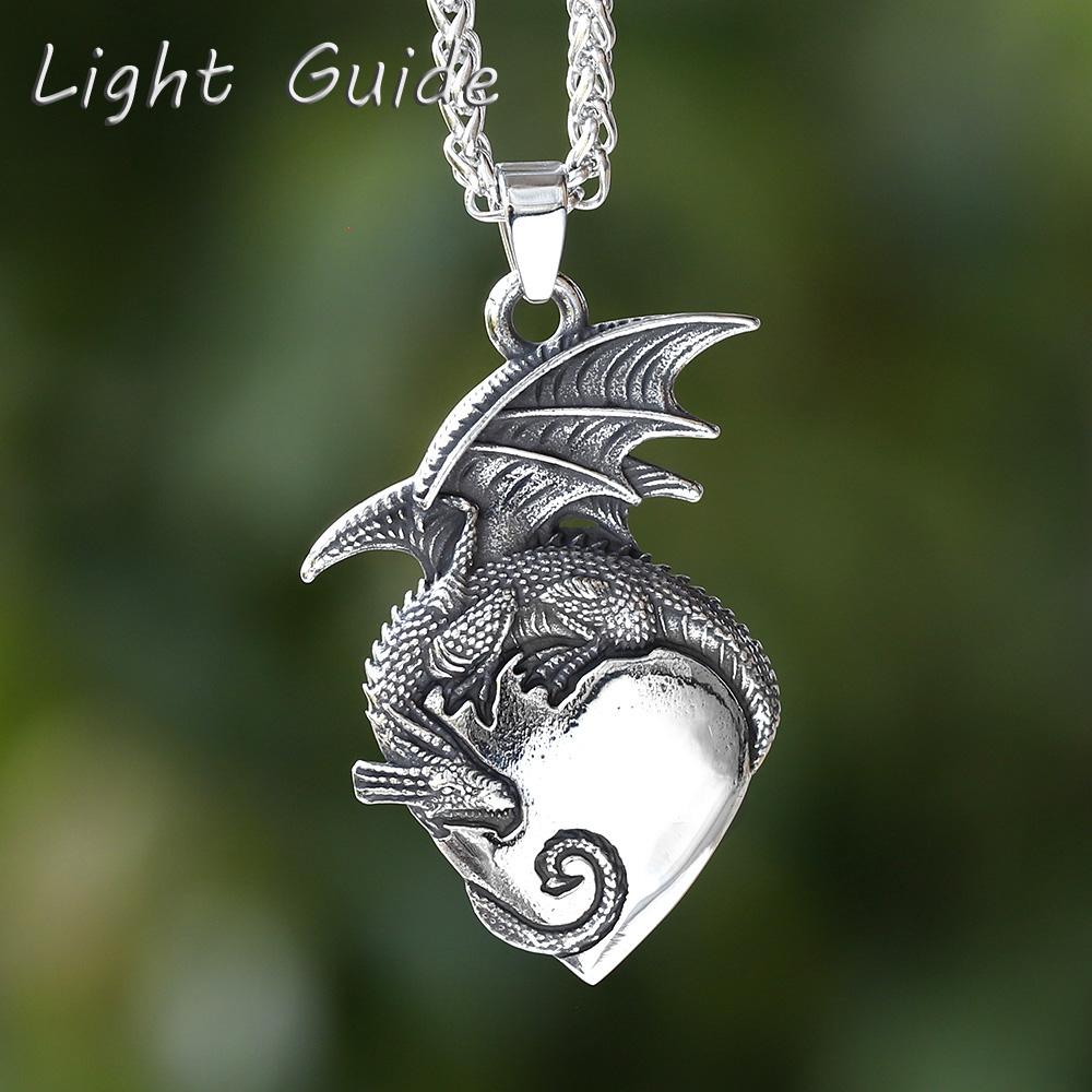 Men'S Fashion Guide - Collier dragon 3D en acier inoxydable