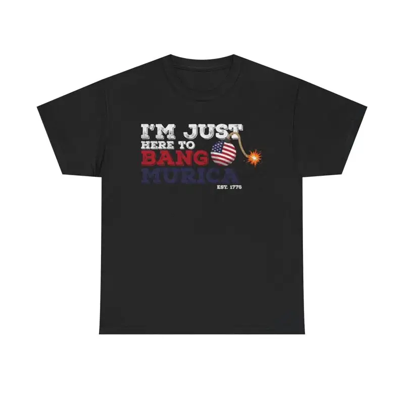 Military Shirt Men - T-shirt Im Just Here To Bang,