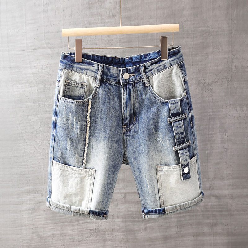 Men'S Fashion Xxl - Jean court homme pantalon avec poches