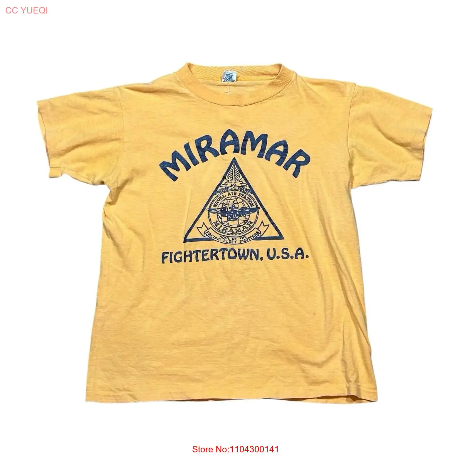Military Shirt Men - VTG 80s Miramar Fightertown USA T-shirt