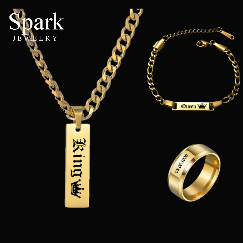 Men'S Fashion Jewelry Bracelets - JOEngrave-Ensemble de bijoux optiques personnalisés pour