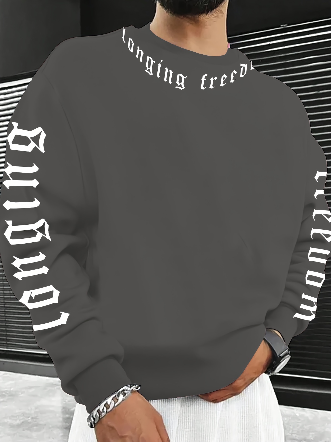 Sweat-shirt à col rond pour ho - Men'S Winter Fashion avis et prix