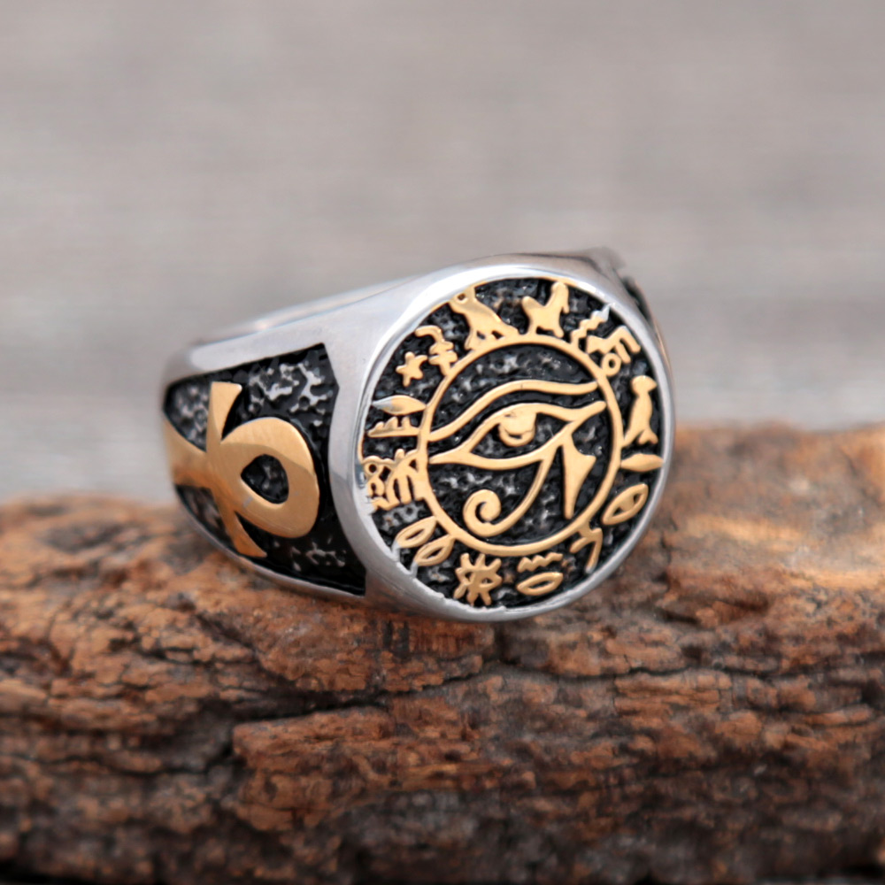 Bague Vintage œil d'horus en a - Men Fashion Egypt avis et prix