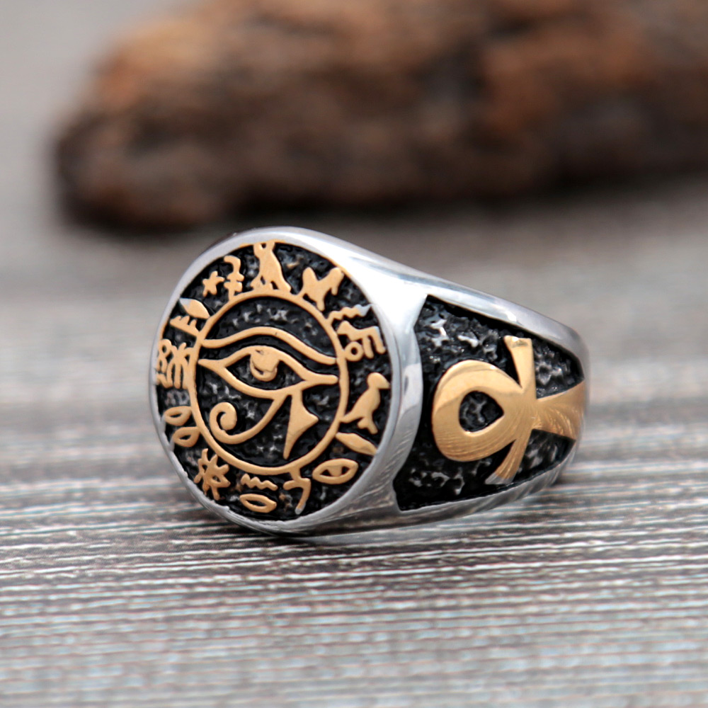 Bague Vintage œil d'horus en a - Men Fashion Egypt avis et prix