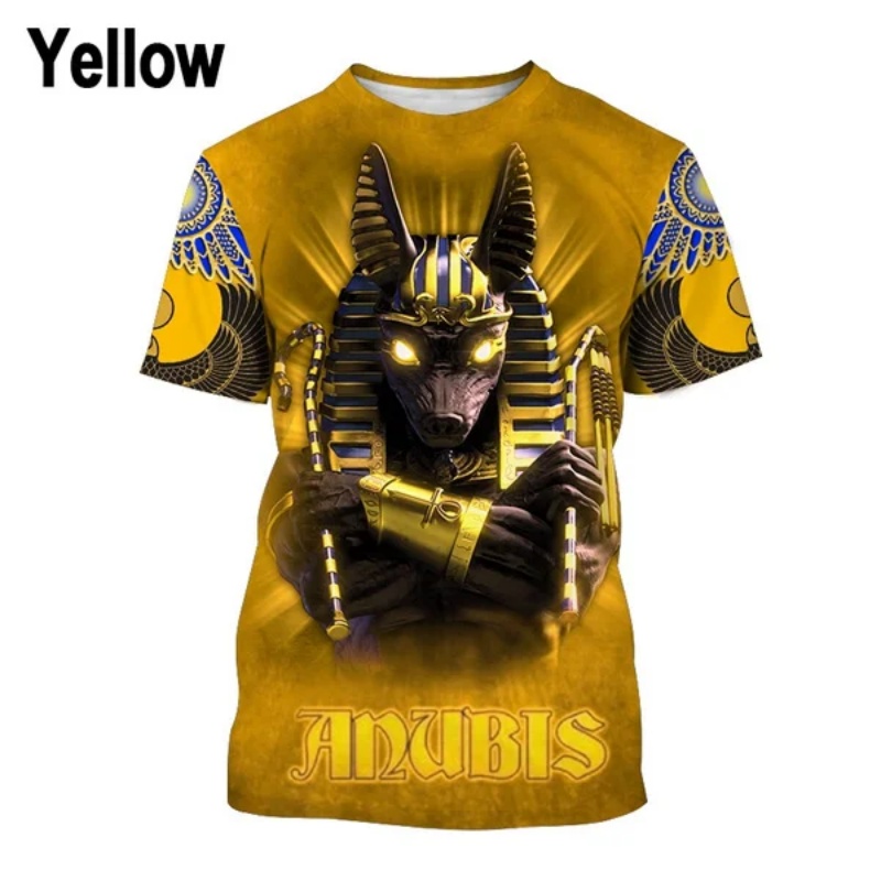 3D imprimé pharaon Anubis T-Sh - Men Fashion Egypt avis et prix