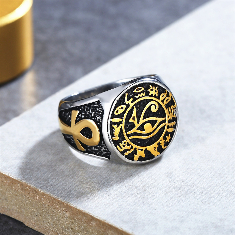 Bague Vintage œil d'horus en a - Men Fashion Egypt avis et prix