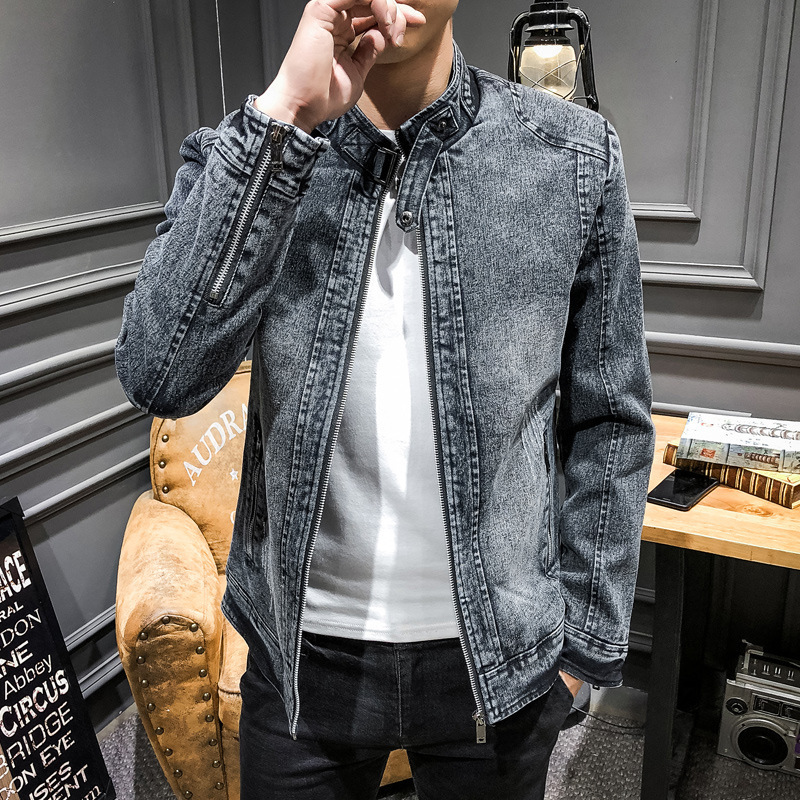 Vestes en jean décontractées e - Mens Fashion Denim Jacket avis et prix