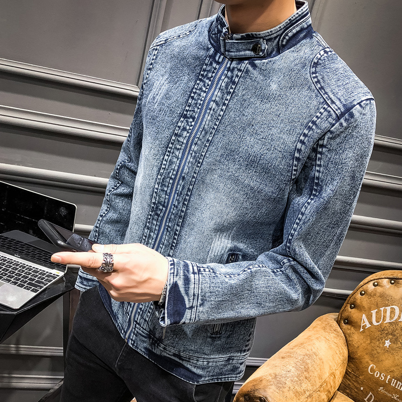 Vestes en jean décontractées e - Mens Fashion Denim Jacket avis et prix