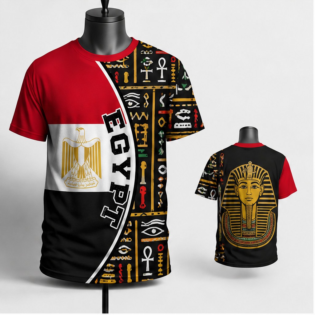 T-shirt à col rond pour hommes - Men Fashion Egypt avis et prix