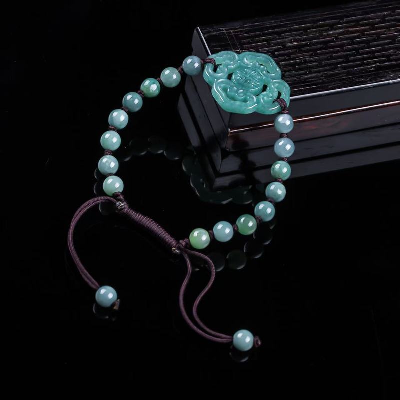 Bracelet en jadéite naturelle  - Men'S Fashion Jewelry Bracelets avis et prix
