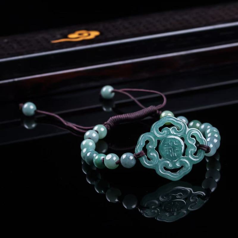 Bracelet en jadéite naturelle  - Men'S Fashion Jewelry Bracelets avis et prix