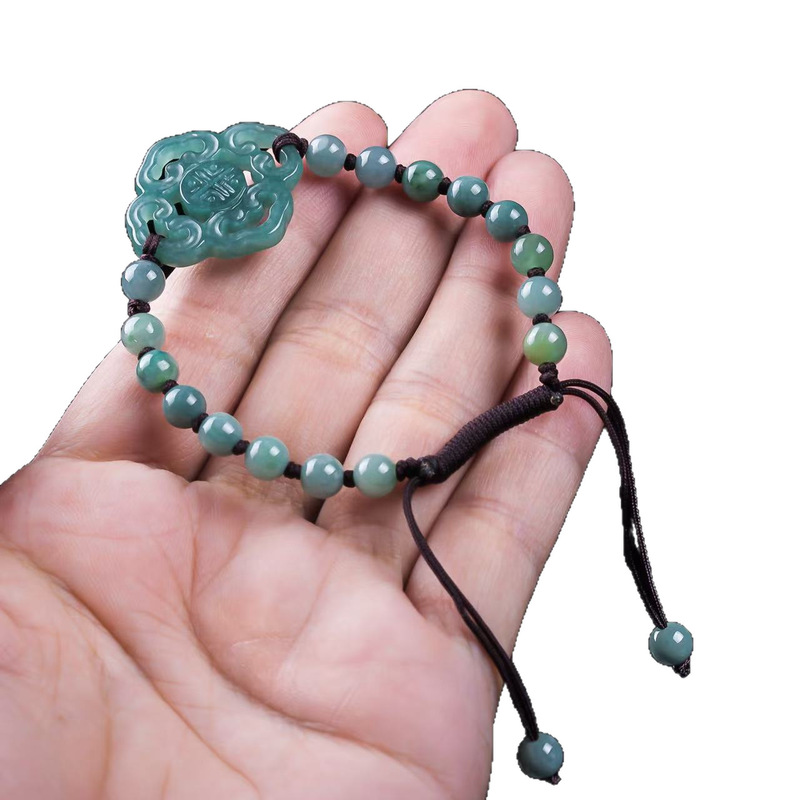 Bracelet en jadéite naturelle  - Men'S Fashion Jewelry Bracelets avis et prix
