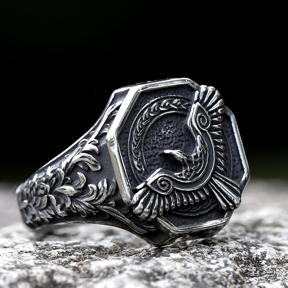 Bague amulette viking en acier - Men'S Fashion Guide avis et prix