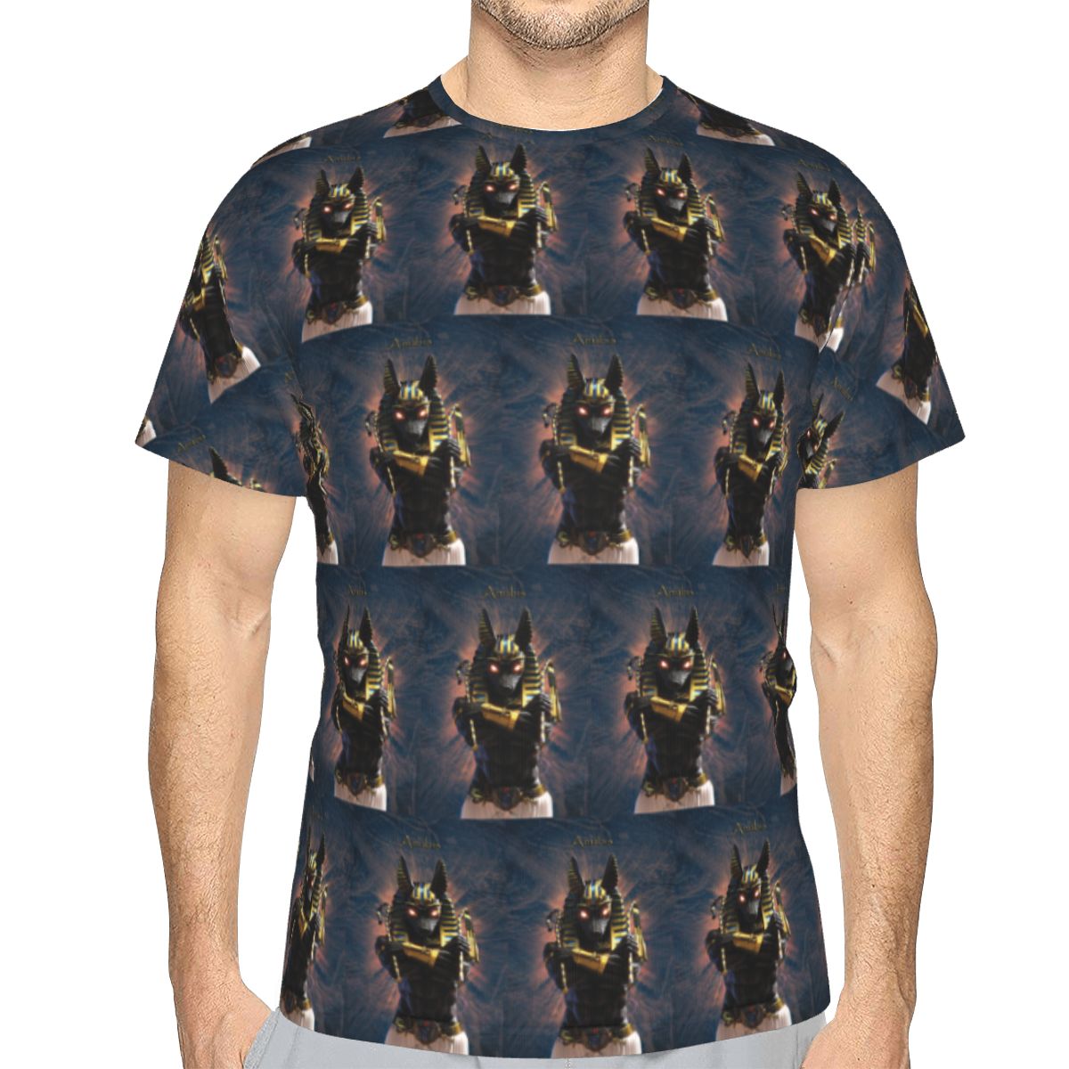 T-shirt 100% coton, motif Anub - Men Fashion Egypt avis et prix
