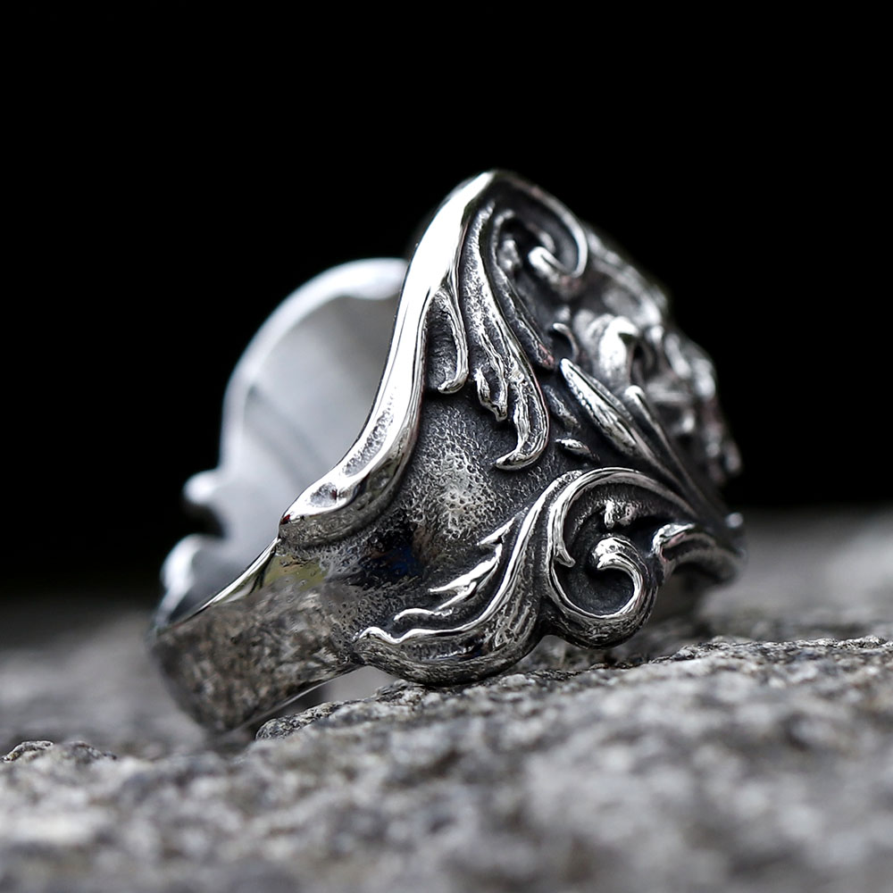 Bague punk en acier inoxydable - Men'S Fashion Guide avis et prix