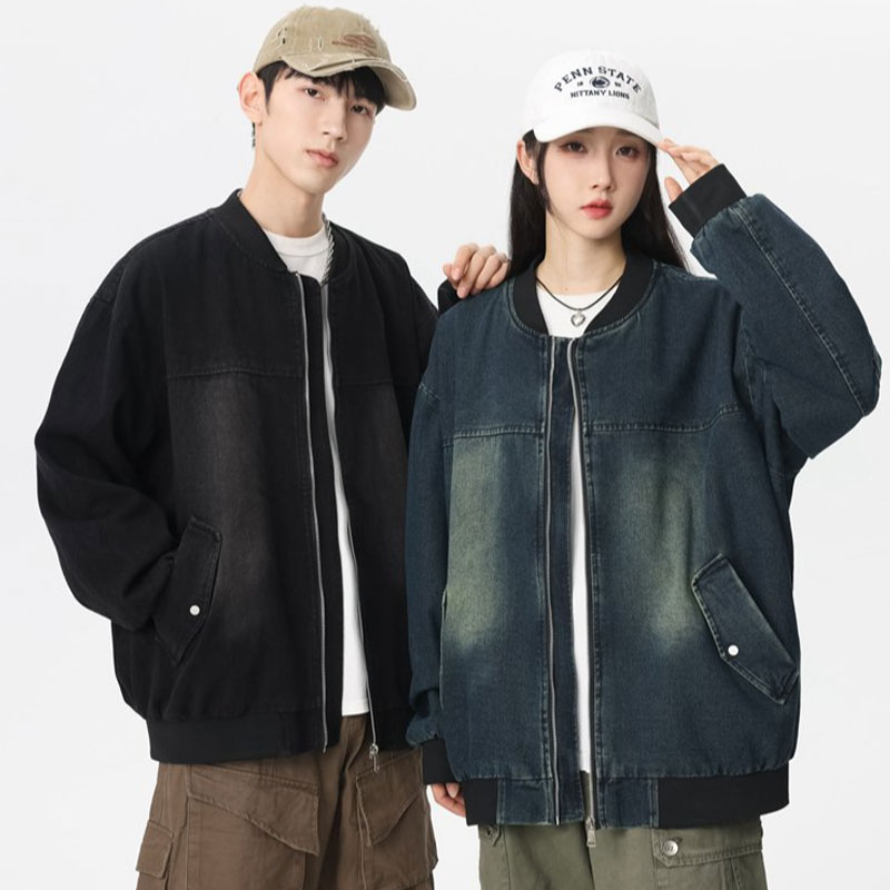 Printemps automne veste de spo - Mens Fashion Denim Jacket avis et prix