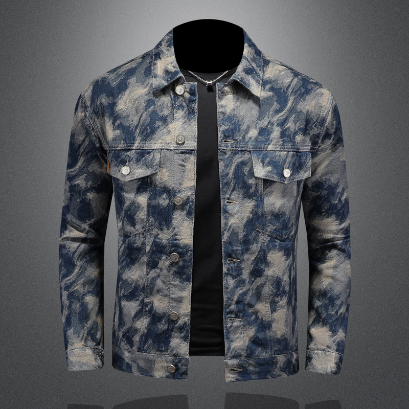 Veste en jean vintage pour hom - Mens Fashion Denim Jacket avis et prix