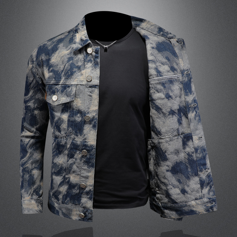 Veste en jean vintage pour hom - Mens Fashion Denim Jacket avis et prix