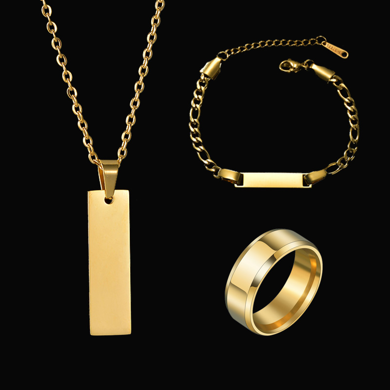 JOEngrave-Ensemble de bijoux o - Men'S Fashion Jewelry Bracelets avis et prix