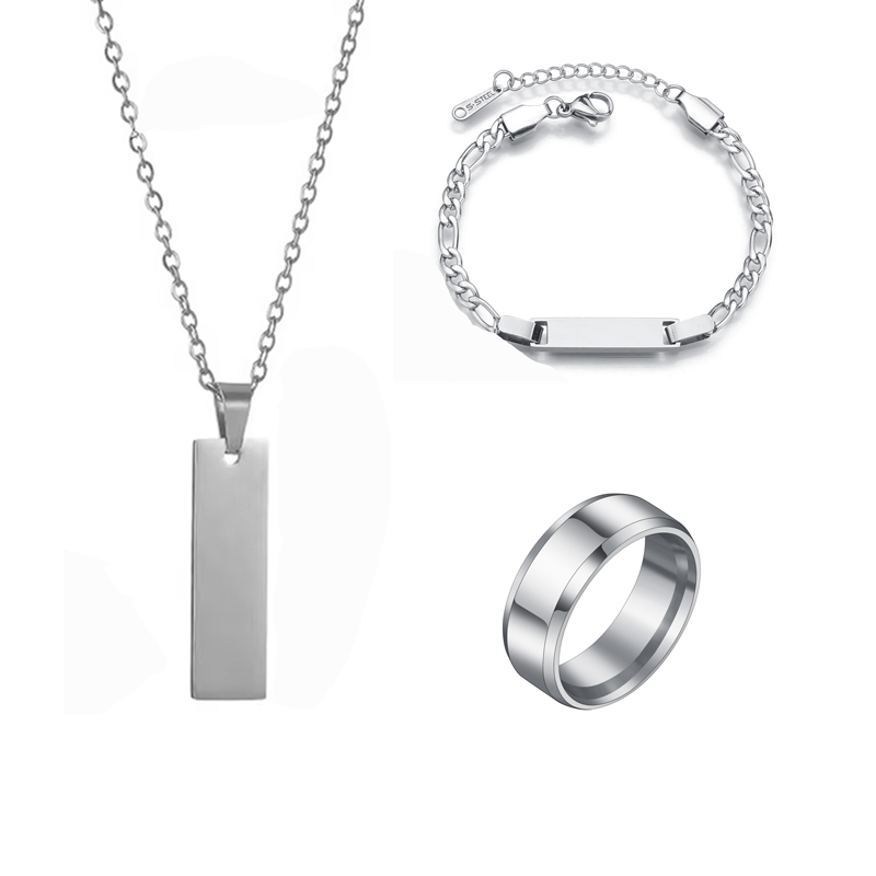 JOEngrave-Ensemble de bijoux o - Men'S Fashion Jewelry Bracelets avis et prix