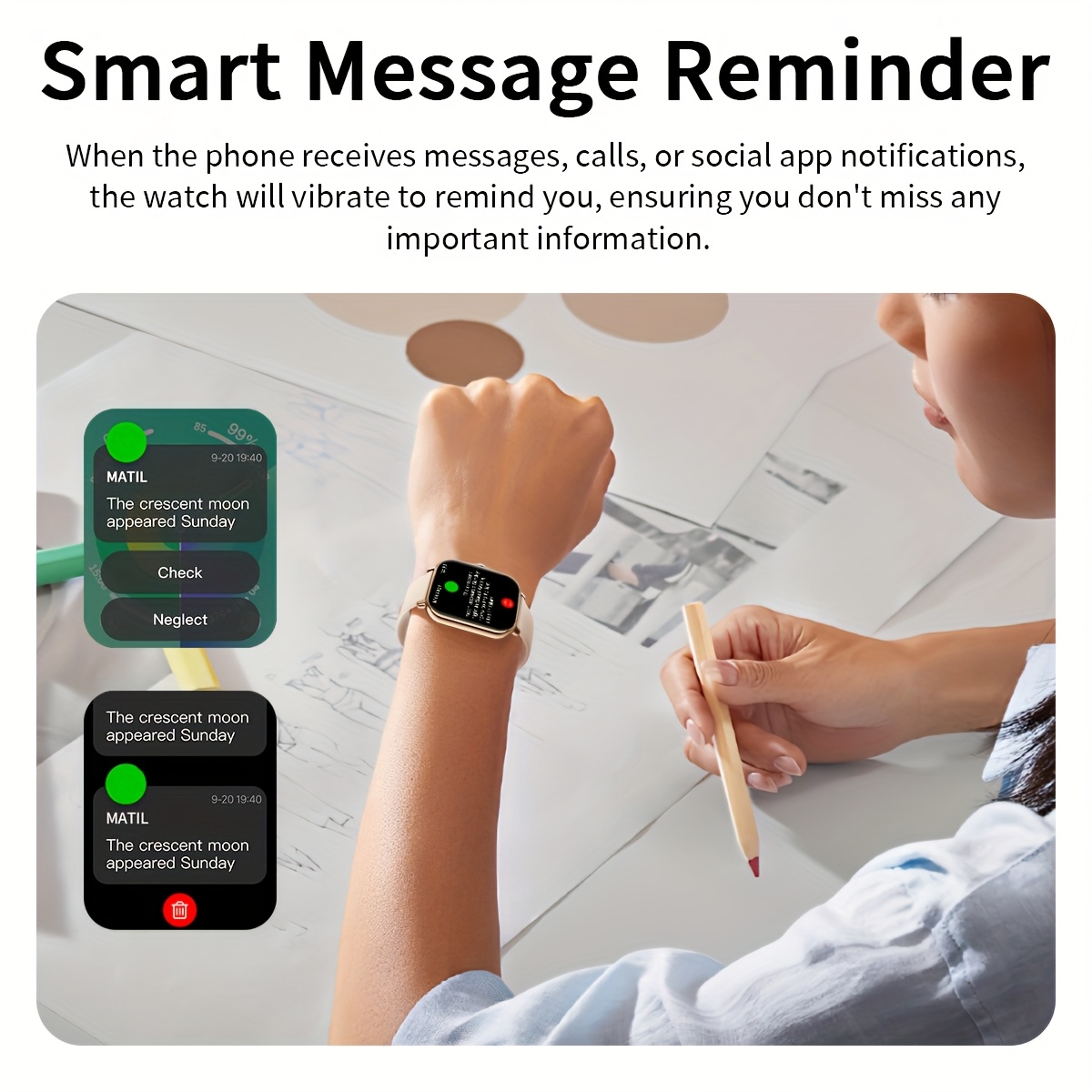 Montre connectée de 1,83 pouce - Men'S Fashion App avis et prix