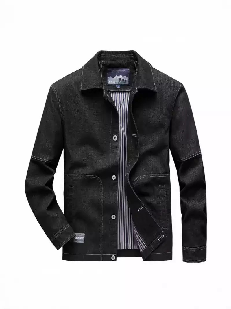 Veste en jean pour hommes, ten - Mens Fashion Denim Jacket avis et prix