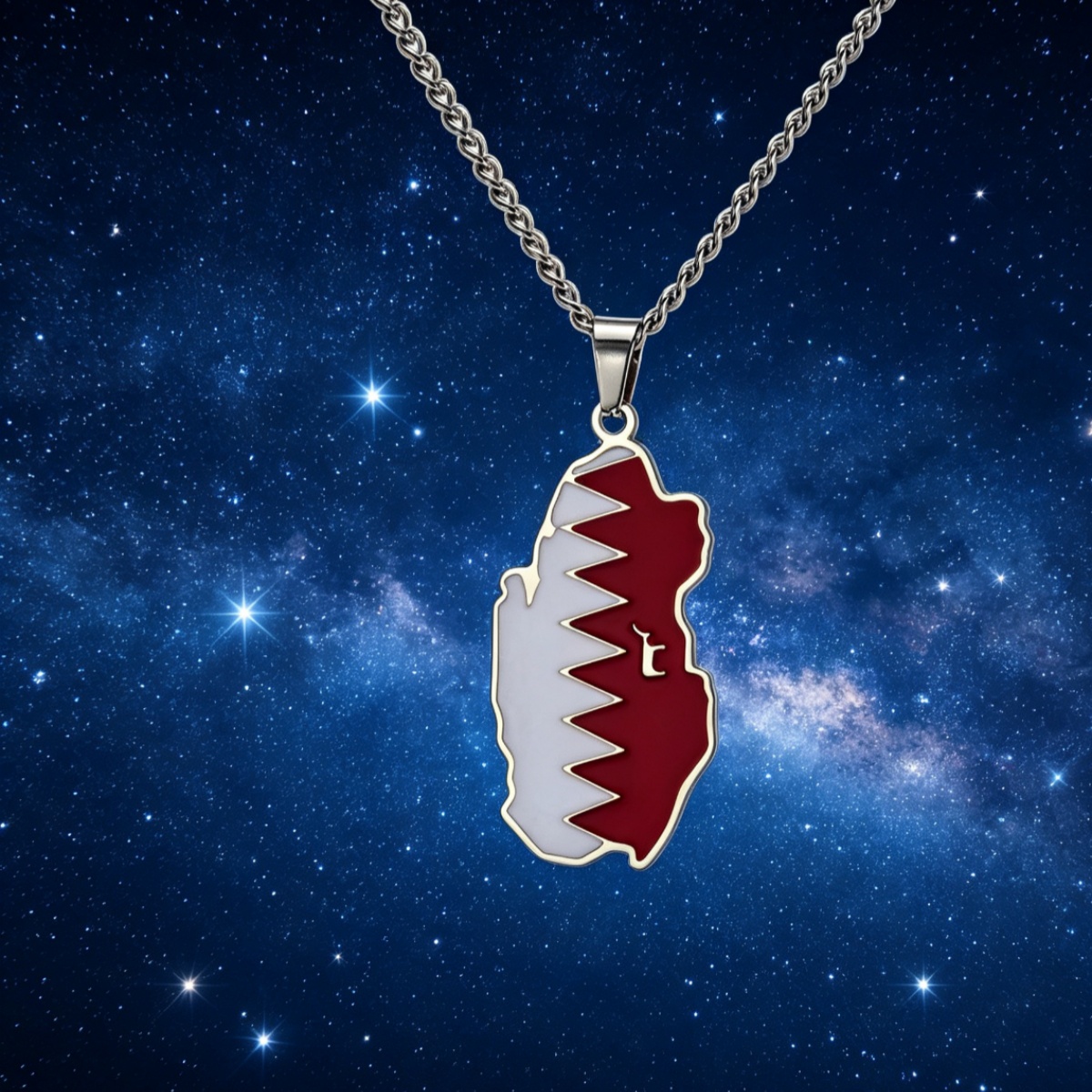 Collier Carte du Qatar Goutte  - Men'S Fashion Qatar avis et prix
